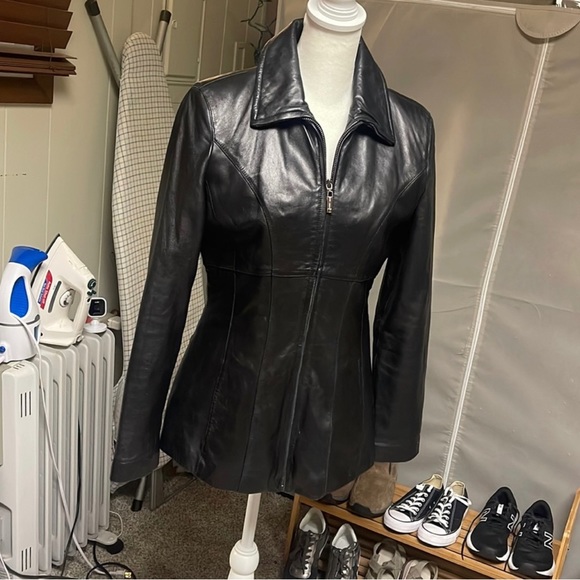 Leather Jacket Pelle Studio Size S EUC - Picture 3 of 8